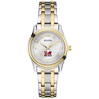Women's Bulova Silver Muskingum Muskies Classic Two-Tone Round Watch