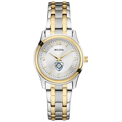 Women's Bulova Silver Notre Dame of Maryland Gators Classic Two-Tone Round Watch