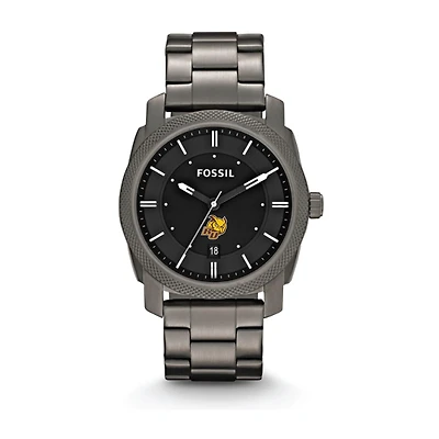Fossil Rowan Profs Machine Smoke Stainless Steel Watch