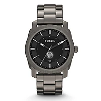 Fossil Longwood Lancers Machine Smoke Stainless Steel Watch