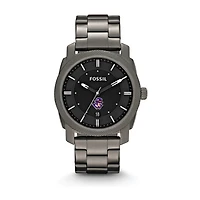 Fossil Evansville Purple Aces Machine Smoke Stainless Steel Watch