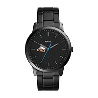Fossil Black Ohio Northern Polar Bears The Minimalist Slim Stainless Steel Watch