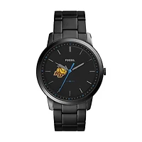 Fossil Black Rowan Profs The Minimalist Slim Stainless Steel Watch