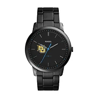 Fossil Black Marquette Golden Eagles The Minimalist Slim Stainless Steel Watch