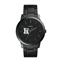 Fossil Black Hamilton Continentals The Minimalist Slim Stainless Steel Watch