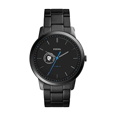 Fossil Black Macalester Scots The Minimalist Slim Stainless Steel Watch