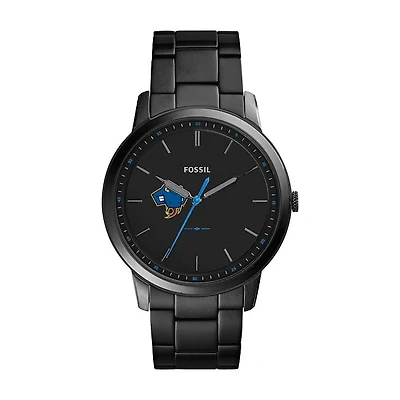 Fossil Black St. Mary's University Rattlers The Minimalist Slim Stainless Steel Watch