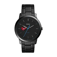 Fossil Black Keene State Owls The Minimalist Slim Stainless Steel Watch