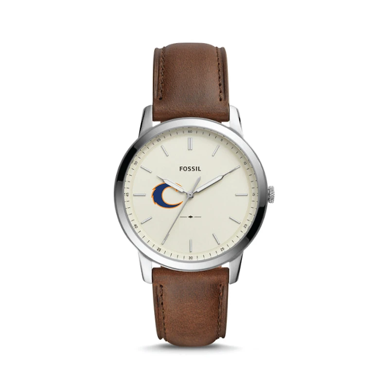 Fossil Silver Clayton State Lakers The Minimalist Brown Leather Watch
