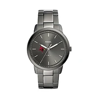 Fossil St John Fisher Cardinals The Minimalist Three-Hand Smoke Watch