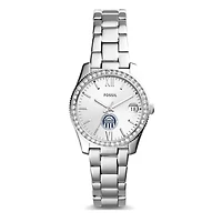 Women's Fossil Silver Longwood Lancers Scarlette Mini Three-Hand Date Watch