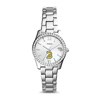 Women's Fossil Silver Birmingham-Southern Panthers Scarlette Mini Three-Hand Date Watch