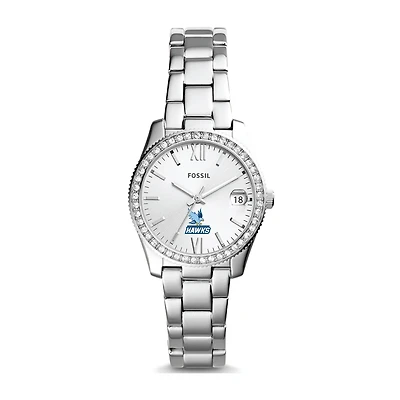 Women's Fossil Silver Roger Williams University Scarlette Mini Three-Hand Date Watch