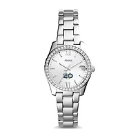 Women's Fossil Silver Eastern Oregon Mountaineers Scarlette Mini Three-Hand Date Watch