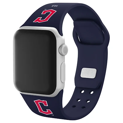 Cleveland Guardians 42/44/45mm Logo Silicone Apple Watch Band