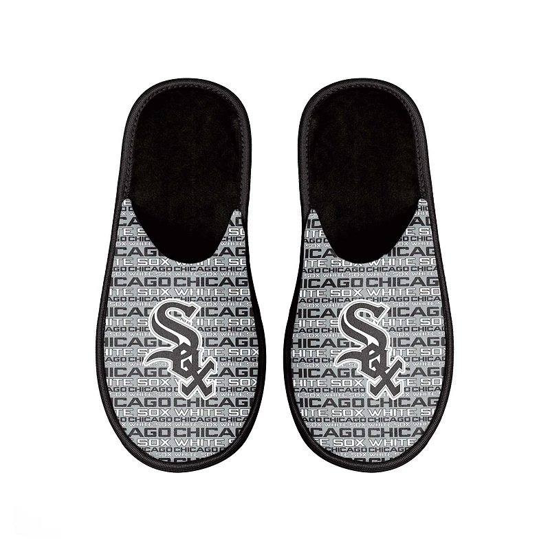 Men's FOCO Chicago White Sox Scuff Logo Slide Slippers