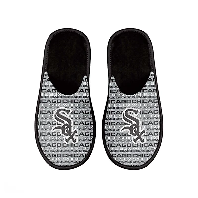 Men's FOCO Chicago White Sox Scuff Logo Slide Slippers