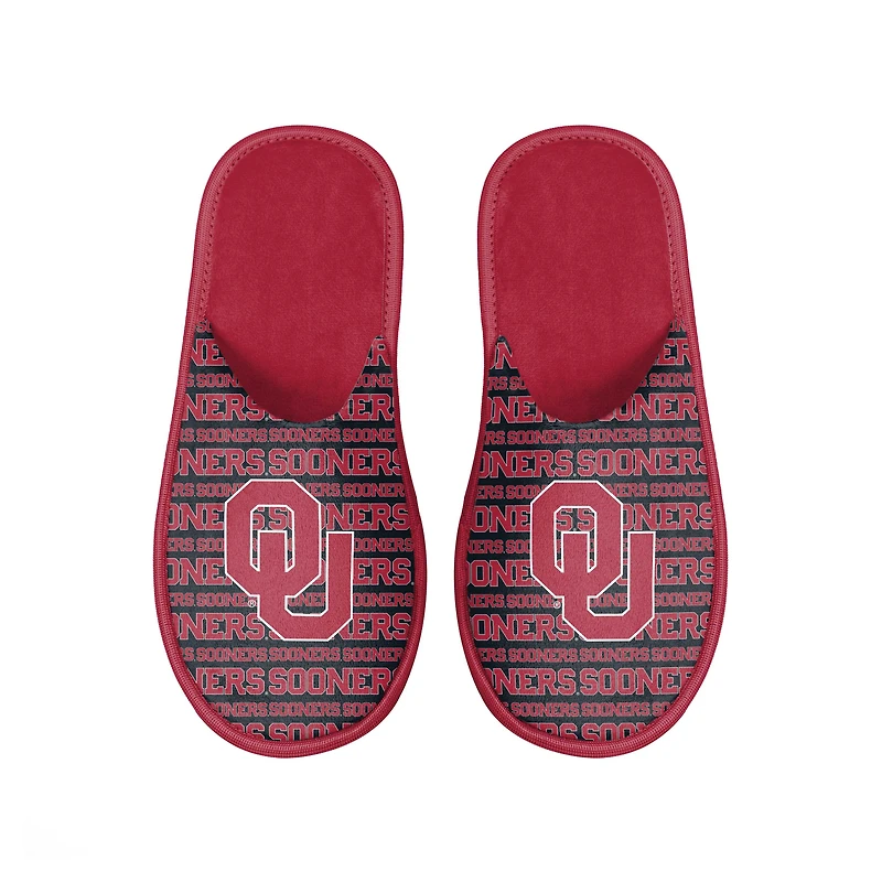 Men's FOCO Oklahoma Sooners Scuff Logo Slide Slippers