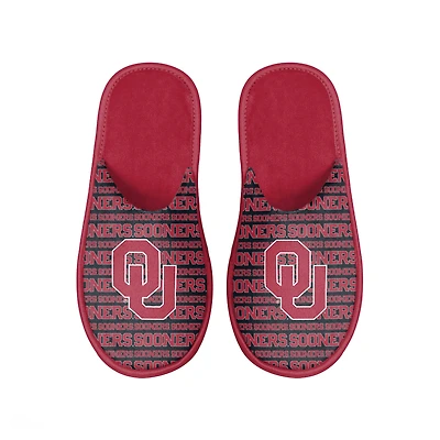 Men's FOCO Oklahoma Sooners Scuff Logo Slide Slippers