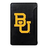 Black Baylor Bears Faux Leather Phone Wallet Sleeve