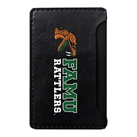 Black Florida A&M Rattlers Faux Leather Phone Wallet Sleeve