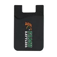 Black Florida A&M Rattlers Top Loading Faux Leather Phone Wallet Sleeve