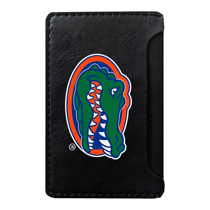 Black Florida Gators Faux Leather Phone Wallet Sleeve