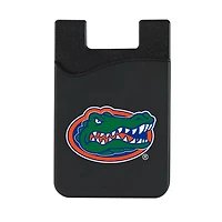 Black Florida Gators Top Loading Faux Leather Phone Wallet Sleeve