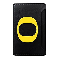 Black Oregon Ducks Faux Leather Phone Wallet Sleeve