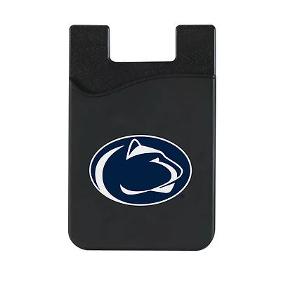 Black Penn State Nittany Lions Logo Top Loading Faux Leather Phone Wallet Sleeve