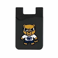 Black Penn State Nittany Lions Mascot Top Loading Faux Leather Phone Wallet Sleeve