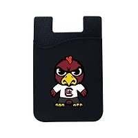 Black South Carolina Gamecocks Mascot Top Loading Faux Leather Phone Wallet Sleeve