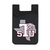 Black Texas Southern Tigers Top Loading Faux Leather Phone Wallet Sleeve