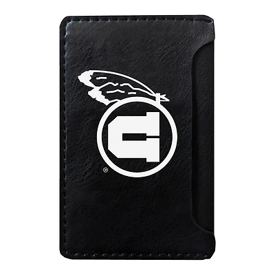 Black Utah Utes Faux Leather Phone Wallet Sleeve