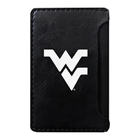 Black West Virginia Mountaineers Faux Leather Phone Wallet Sleeve