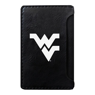 Black West Virginia Mountaineers Faux Leather Phone Wallet Sleeve