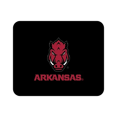 Black Arkansas Razorbacks Mascot Logo Mouse Pad