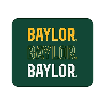 Green Baylor Bears Wordmark Logo Mouse Pad