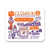 White Clemson Tigers Mouse Pad