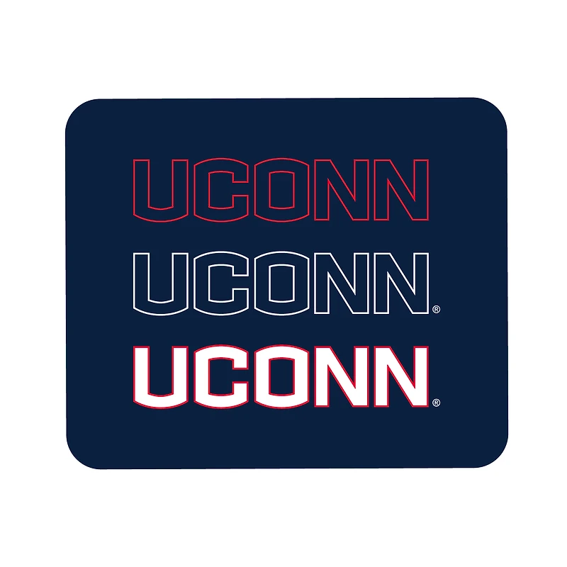 Navy UConn Huskies Wordmark Logo Mouse Pad