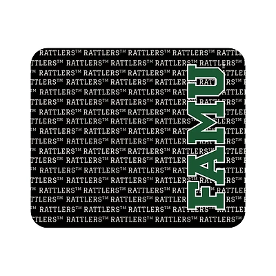 Black Florida A&M Rattlers Repeat Text Mouse Pad