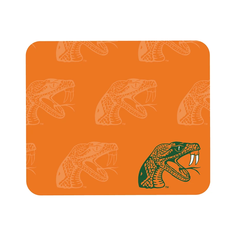 Orange Florida A&M Rattlers Echo Logo Mouse Pad
