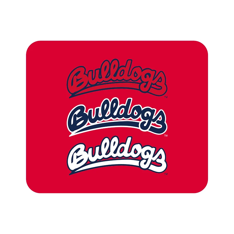 Red Fresno State Bulldogs Wordmark Logo Mouse Pad