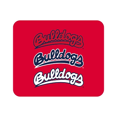 Red Fresno State Bulldogs Wordmark Logo Mouse Pad