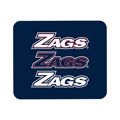 Navy Gonzaga Bulldogs Wordmark Logo Mouse Pad