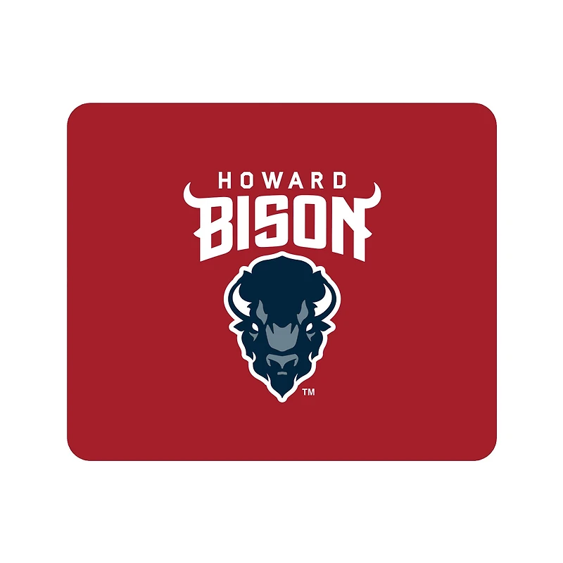 Red Howard Bison Primary Logo Mouse Pad
