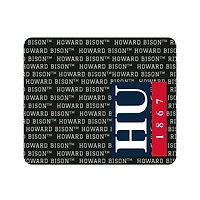 Black Howard Bison Repeat Text Mouse Pad
