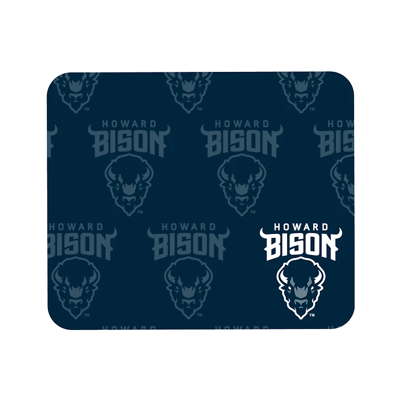 Navy Howard Bison Echo Logo Mouse Pad