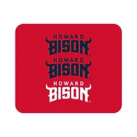 Red Howard Bison Wordmark Logo Mouse Pad