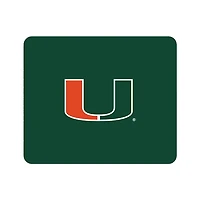 Green Miami Hurricanes Primary Logo Mouse Pad